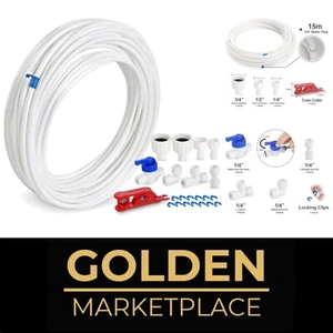 Wasserzulaufleitung 15m Universal Anschluss-Set für Kühlschrank Side by Side ... - Bild 1 von 2