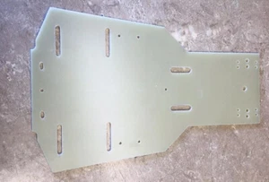 Factory Works CRP butterfly style chassis Natural-Tamiya SRB/Scorcher vtg - Picture 1 of 2
