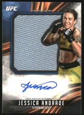 2019 Topps UFC Knockout Autographed Fight Mat Relics Jessica Andrade Auto /99
