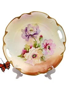 Unger & Schilde Three Crown China Porcelain Cake Plate - Germany - Picture 1 of 10