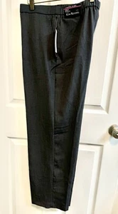 Kim Rogers 16 Avg Gray Pants Comfort Waist Pockets Pull On Poly Rayon Blend New - Picture 1 of 11