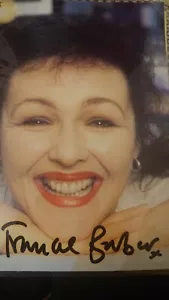 Frances Barber Signed 10x7 Cutting, Laminated - Picture 1 of 3