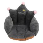 (Dark Gray) Comfortable Seating Cushion One Piece Backrest Design