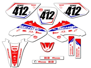 2001-2004 XR 100 BINARY Red Senge Graphics Kit Compatible with Honda - Picture 1 of 10