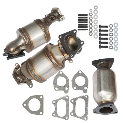Catalytic Converter For Acura MDX 3.5L 3.7L 2003-2009 BANK 1 & 2 AND REAR Set US - Image 1 of 4