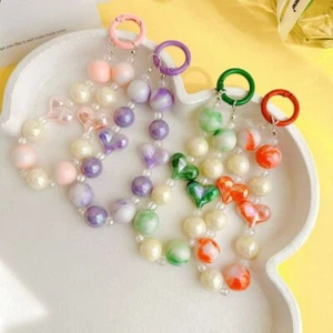 Anti-lost Cell Phone Strap Double Heart Phone Wrist Strap Jewelry Gift - Zdjęcie 1 z 12
