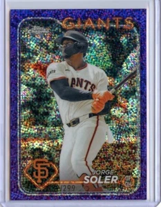 2024 Topps cromo púrpura moteado refractores #223 Jorge Soler serie #052/299 - Imagen 1 de 1
