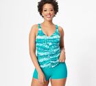 Kim Gravel x Swimsuits For All Women's Plus Sz Socks 20 V-Neck Green A567735