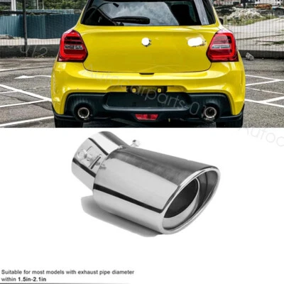 For Suzuki Swift Sport Chrome Exhaust Tail Pipe Tip Muffler Stainless Steel - Imagem 1 de 4