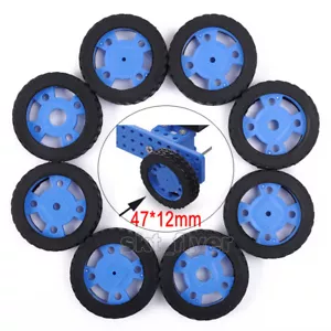 2pcs Toy Stroller Car Tyre Rubber Wheel 47*12MM 2mm 3mm Model Accessories DIY - Picture 1 of 5