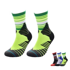 Pro Men Women Basketball Running Cotton Compression Ankle Socks Gym Sports Socks - Picture 1 of 32