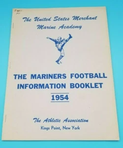 KINGS POINT UNITED STATES MERCHANT MARINE - COLLEGE FOOTBALL MEDIA GUIDE - 1954 - Picture 1 of 6