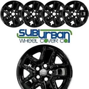 FITS 2020-2023 Jeep Gladiator # IMP-450BLK 17" GLOSS BLACK Wheel Skins NEW SET/4 - Picture 1 of 9