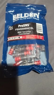 Belden Snap-N-Seal ProSNS BNC RG-59 Compression Connector 25 Pack - Image 1 of 2
