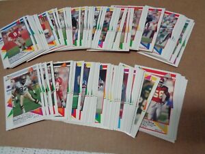 1991 PACIFIC FOOTBALL - NFL PLAYER FLASH CARDS COMPLETE SET (110) CARDS