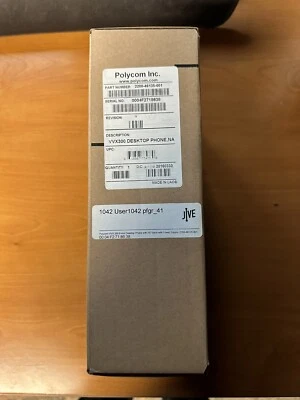 Polycom VVX 300 VoIP 6 Line Business Media Phone - Black- NEW IN BOX - Image 1 of 3