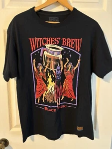 T-shirt uomo Steven Rhodes "Witches Brew Black Magic" con toppa nome taglia L - Foto 1 di 6