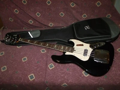 Vintage ca 1975 Electra 2273 Jazz Bass electric bass guitar Black Japan - Image 1 of 4