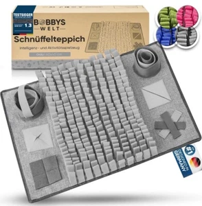 BOBBYS WELT® Schnüffelteppich für Hunde & Katzen + GRATIS E-Book | Grau - Bild 1 von 1