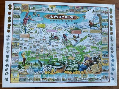 White Mountain Puzzle Aspen Colorado - Complete 1000 Pieces - Image 1 of 4