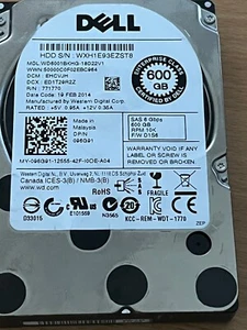 FESTPLATTE DELL 096G91 WD6001BKHG 600GB SAS-2 10K 32MB 2.5" - Bild 1 von 1