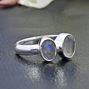 Rose Quartz Gemstone Handcrafted Ring, faceted Stone Boho Ring, 925 Silver Ring - Picture 1 of 10