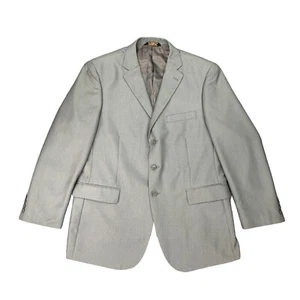 Caravelli Blazer Men 42S Silver Shoulder Pads 3 Button Sport Coat Italian Design - Picture 1 of 12