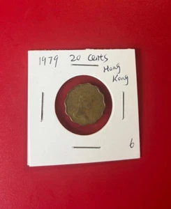 1979 Hong Kong 20 Cents Coin - Nice World Coin !!! - Picture 1 of 2