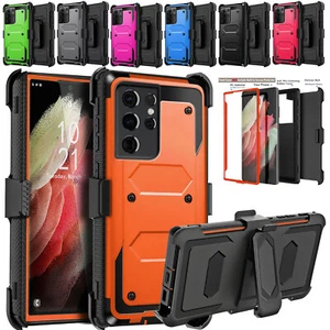 Funda protectora resistente a prueba de golpes para Samsung Galaxy S21 Ultra/S21/S21+/FE + Clip para cinturón - Imagen 1 de 98