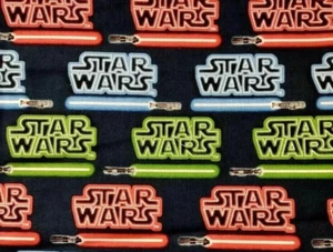 star wars logo fun fabric length piece 21 x 12 inch - Picture 1 of 2