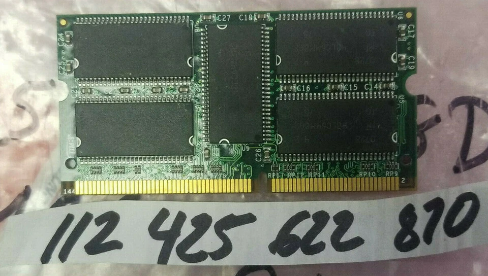  512MB 1RX8  SDRAM  PC133 32X8  CL3 144PIN SODIMM ECC NON-REG  SINGLE RANK 64X8  - Image 1 of 1