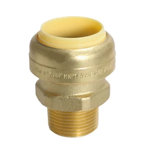 Adaptador roscado NPT macho 5 piezas XFITTING 1" Push Fit x 3/4", latón sin plomo - Imagen 1 de 7