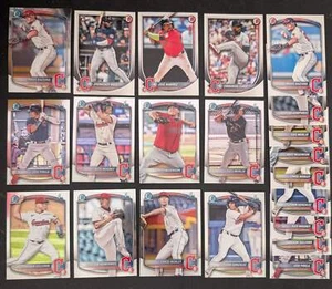 2025 BOWMAN Chrome + Paper Prospects Team Set BCP Cleveland Guardians Travis Baz - Picture 1 of 3