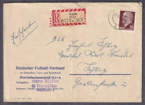 Einschreiben Triptis 1963 Deutscher Fußball Verband - Bild 1 von 1