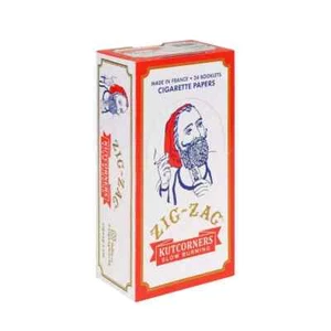 ZIG ZAG KUTCORNERS Cut Corners ROLLING CIGARETTE PAPER Slow Burning 24 pks - Picture 1 of 2