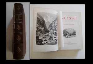 A. Laporte: En Suisse le sac au dos, relié et illustré de gravures, bon état - Picture 1 of 12