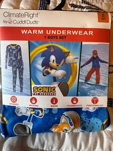 ClimateRight by Cuddl Duds Sonic Warm Underwear Set-Boy's Size S 6/7 Base Layer - Picture 1 of 4