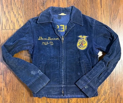 Chaqueta de colección 1968-72 FFA Tennessee Franklin, chaqueta de pana Foto 1 de 4