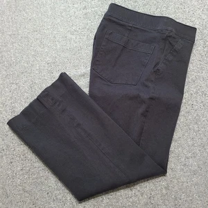 Spanx Pants Womens Small Black On The Go Kick Flare Pull On Crop Trouser Stretch - Picture 1 of 13