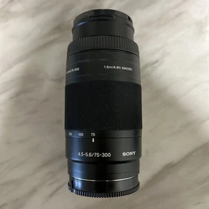 100701 Sony 75-300mm 1.5m/4.9ft Macro Camera Lens SAL75300 - Picture 1 of 9