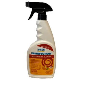 Gonzo Disinfectant Deodorizer & Cleaner, Citrus Scent 24 Fl Oz - NEW - Imagen 1 de 2