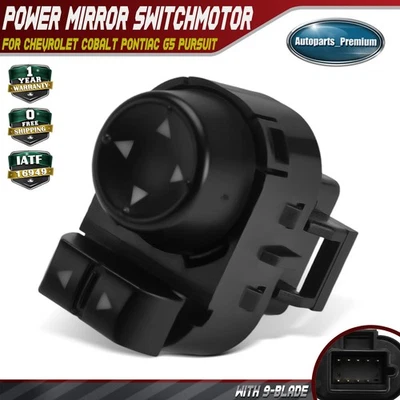 Interruptor de espejo retrovisor eléctrico del conductor delantero para Chevrolet Cobalt Pontiac G5 Pursuit Foto 1 de 4