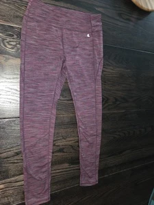 KYODAN Women Athletic Yoga Leggings Black Purple Maroon Large Misc2 - Picture 1 of 3