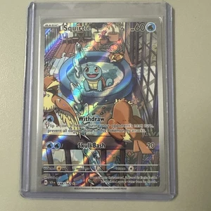 Pokémon TCG Stellar Crown Squirtle 148/142 Illustration Rare NM/M Near Mint EN - Picture 1 of 2