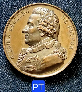 Seine & Oise - Belle Méd. Cuivre 42 mm-  Comte De Buffon Ste Zootechnique 1864 - Picture 1 of 3