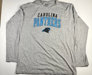 Fanatics NFL Pro Line Carolina Panthers Mens 2XL XXL Gray Long Sleeve Official - Picture 1 of 6