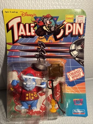 Tale Spin Colonel SPIGOT 公仔 迪士尼 冒险故事 玩伴 1991 年 未打孔 — 第 1/4 张图片