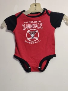 Arizona Diamondbacks-Baseball-MLB Original-Rot/Schwarz-1 Stück Strampler-Baby 3/6 Monate - Bild 1 von 9