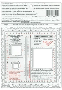 RM PRODUCTS Goniometro quadrato militare (rosso) - Foto 1 di 2