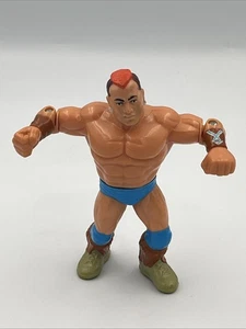 1991 Hasbro Titan Sports WWF Wrestling TATANKA Figure Vintage  - Picture 1 of 6